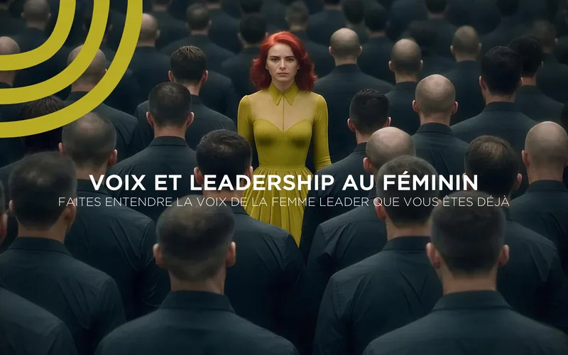 Plaquette Voix et Leadership au Féminin, couverture : Faites entendre la voix de la femme leader que vous êtes déjà
